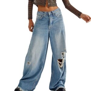 Free People Old West Slouchy Jean 29 distressed